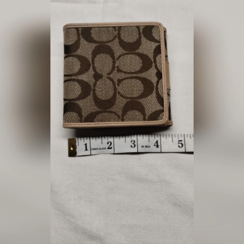 Coach Signature Brown Wallet - Picture 7 of 13